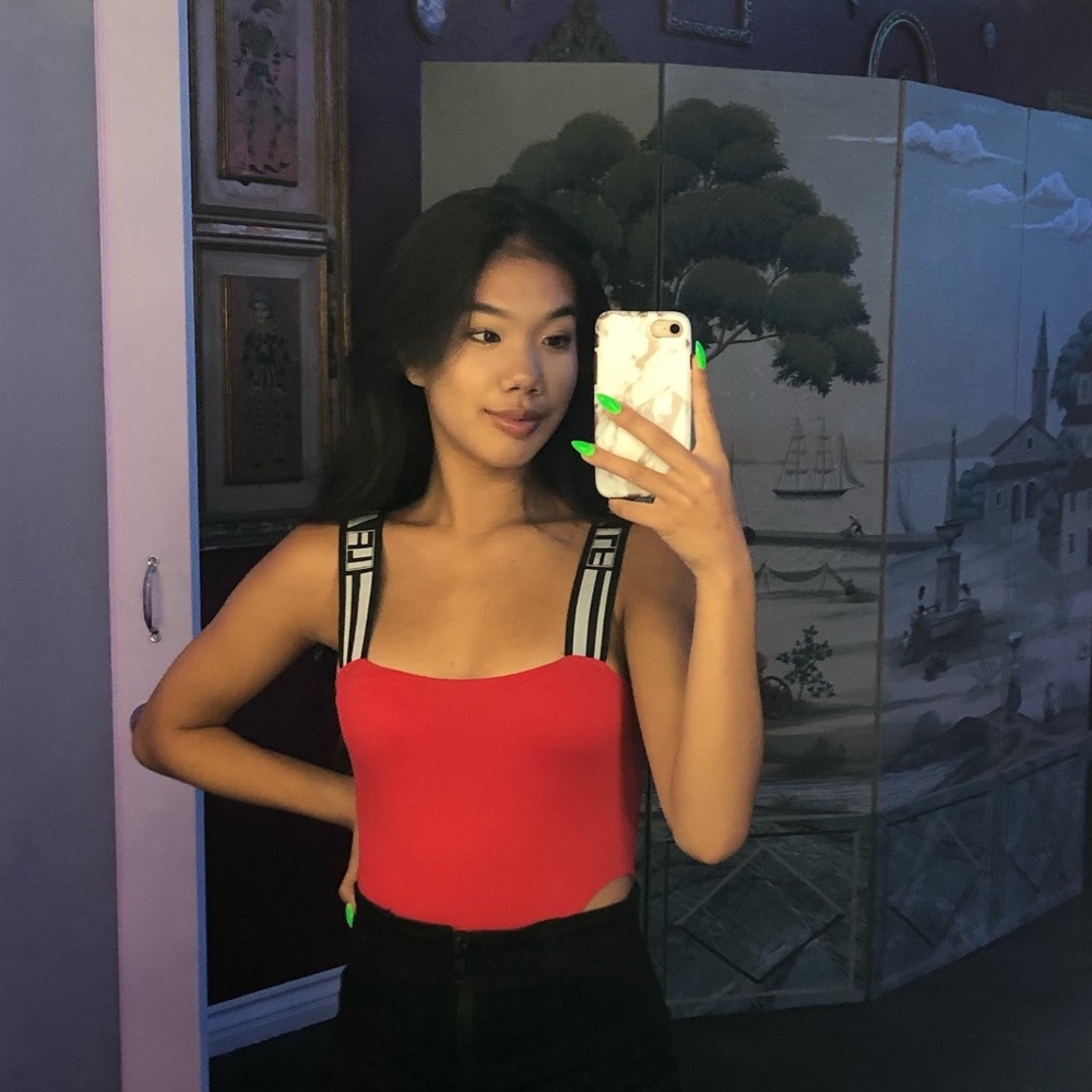 Red LF Bodysuit❤️